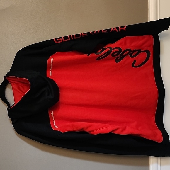 Cabela's Guidewear Men's Black and Red Hooded Jacket - Picture 5 of 14